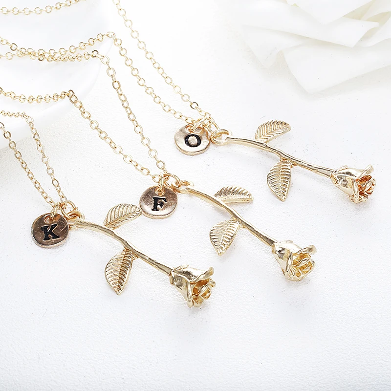 26 Letter Personalized Rose Engrave Letter Choker Jewelry gold color Flower Necklace Pendant for Trendy Woman gift 2018 new x146
26 Letter Personalized Rose Engrave Letter Choker Jewelry gold color Flower Necklace Pendant for Trendy Woman gift 2018 new x146