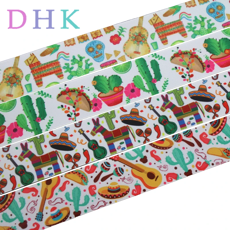 DHK 1.5'' 10yards mexico cactus guitar printed grosgrain Ribbon Accessory hairbow headwear decoration DIY 38mm Wholesale B1717
DHK 1.5'' 10yards mexico cactus guitar printed grosgrain Ribbon Accessory hairbow headwear decoration DIY 38mm Wholesale B1717