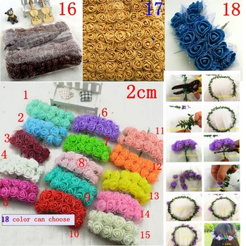 (144pcs/bag) 2cm head Multicolor PE Rose Foam Mini Flower Bouquet Solid Color/Scrapbooking Artificial foam Rose Flowers 112
(144pcs/bag) 2cm head Multicolor PE Rose Foam Mini Flower Bouquet Solid Color/Scrapbooking Artificial foam Rose Flowers 112