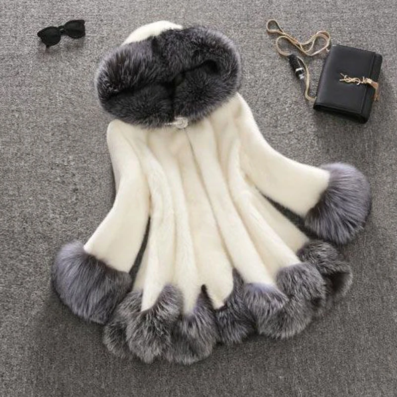 Women Faux Fur Coat White Gray With Fur Hat Fur Jacket Mink Luxury Women Long Coat Imitation Fur Jacket Women Coat 6XL PC166
Women Faux Fur Coat White Gray With Fur Hat Fur Jacket Mink Luxury Women Long Coat Imitation Fur Jacket Women Coat 6XL PC166