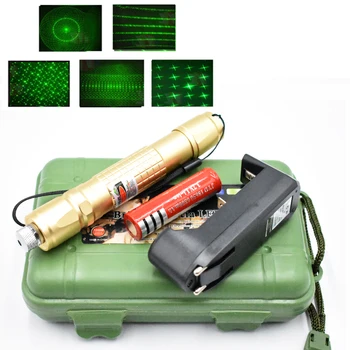 

Green Laser Pointer 532nm 5mW 303 Laser Pen Adjustable Starry Head Burning Match Lazer Pointer Hunting Tactical Laser Pen