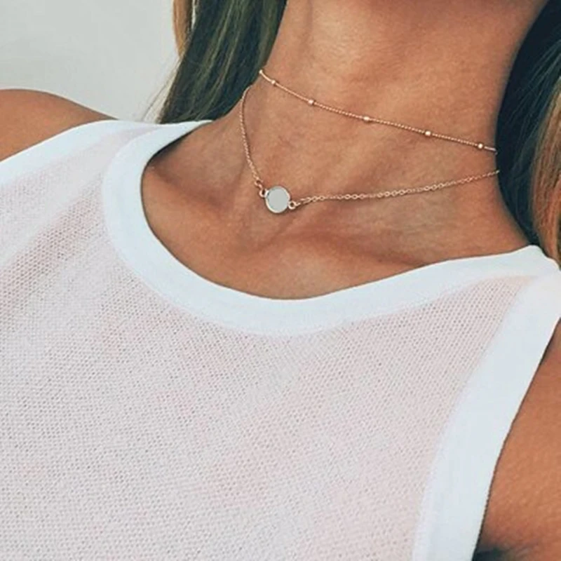 x58 Fashion Jewelry Natural Stone Crystal Choker Necklace Opal Pendant Necklace Gold Color Multi-layer Chain Necklace For Women
x58 Fashion Jewelry Natural Stone Crystal Choker Necklace Opal Pendant Necklace Gold Color Multi-layer Chain Necklace For Women
