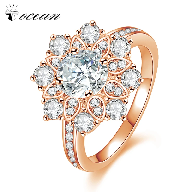 Tocean Rose Gold Color Wedding Engagement Rings for Women flower AAA Zircon Jewelry accessories Bague Bijoux Size 5-12 HM269
Tocean Rose Gold Color Wedding Engagement Rings for Women flower AAA Zircon Jewelry accessories Bague Bijoux Size 5-12 HM269