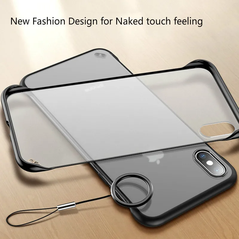 Frameless Transparent Matte Phone Case For iPhone X 7 6 6S 8 Plus Cover For iPhone XS Max XR With Finger Ring Cases New Fashion
Frameless Transparent Matte Phone Case For iPhone X 7 6 6S 8 Plus Cover For iPhone XS Max XR With Finger Ring Cases New Fashion