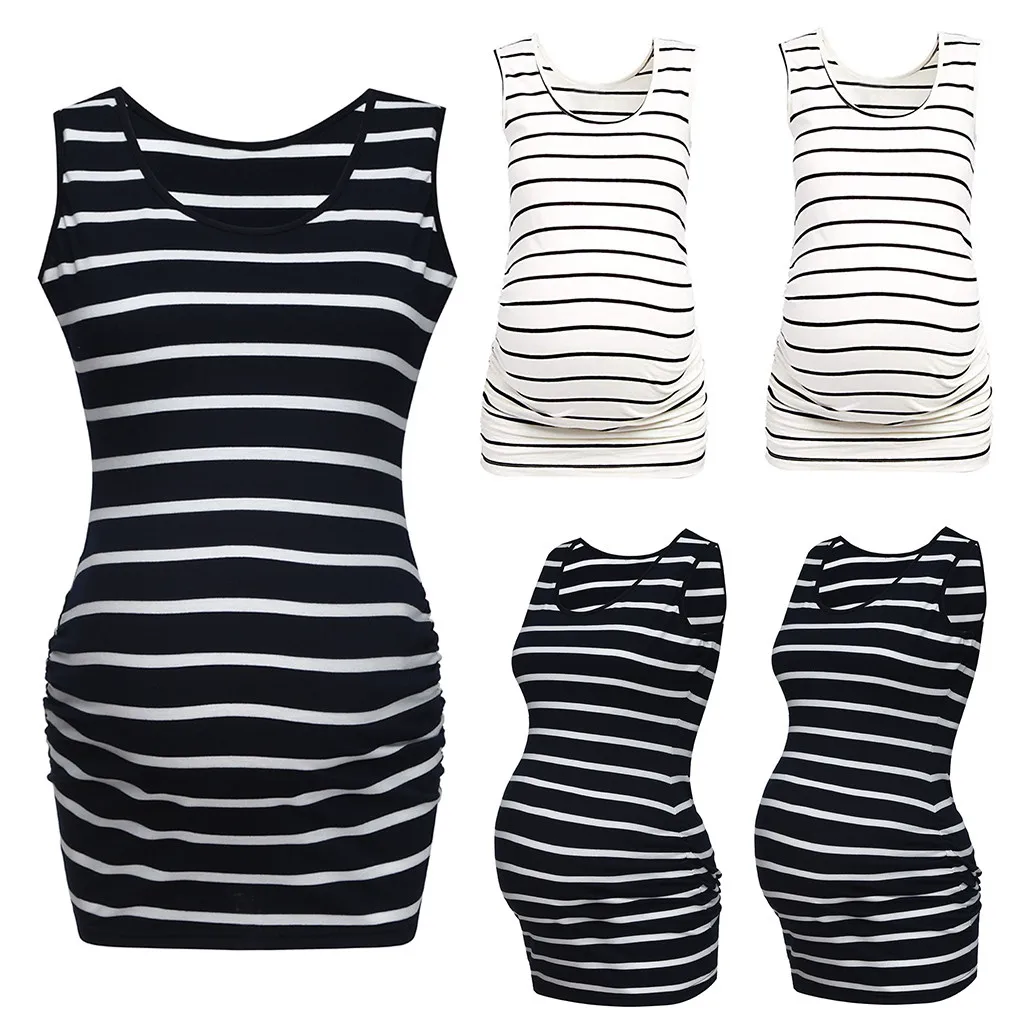 Women's Pregnancy Summer Sleeveless Tops Women Pregnant Stripe Print Vest Nursing Baby For Maternity Sleeveless Blouse Clothes
Women's Pregnancy Summer Sleeveless Tops Women Pregnant Stripe Print Vest Nursing Baby For Maternity Sleeveless Blouse Clothes