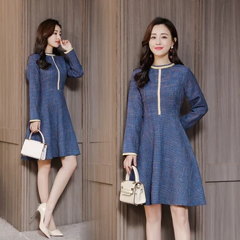 Fashionable Long Sleeved Women Dress Ukraine A-line Vogue Dress Elegant Vestido De Festa Office Lady Vintage Dress Vestidos
Fashionable Long Sleeved Women Dress Ukraine A-line Vogue Dress Elegant Vestido De Festa Office Lady Vintage Dress Vestidos