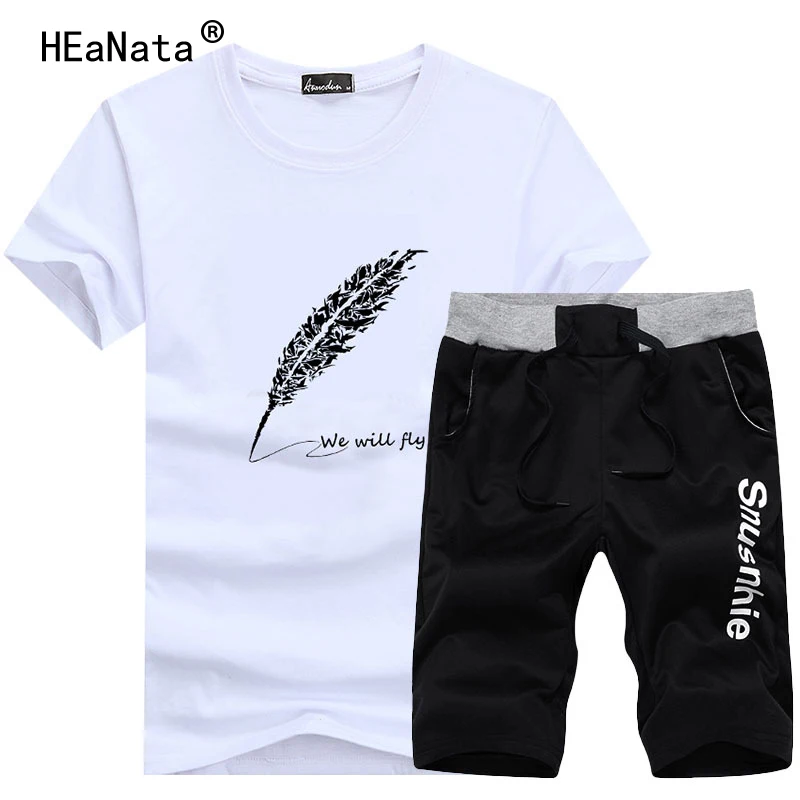 Sportsuit Tee Shirt Set Mens T Shirt Shorts + Short Pants Men Summer Letter Printed Tracksuit Men Casual Brand Tee Shirts 2019
Sportsuit Tee Shirt Set Mens T Shirt Shorts + Short Pants Men Summer Letter Printed Tracksuit Men Casual Brand Tee Shirts 2019