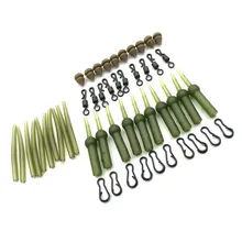 50Pcs/Set Carp Fishing Chod Rig Safety Sleeves Lead Clips Slide Heli Rigs Coarse Carp fish Tackle Accessories
50Pcs/Set Carp Fishing Chod Rig Safety Sleeves Lead Clips Slide Heli Rigs Coarse Carp fish Tackle Accessories