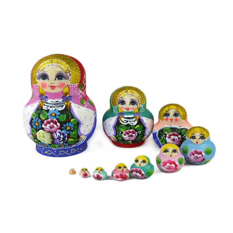 10 Layers Russian Dolls Wooden Colorful Painted Cute Nesting Toy Matryoshka Doll Handmade Craft Kids Children Toys Gifts M09
10 Layers Russian Dolls Wooden Colorful Painted Cute Nesting Toy Matryoshka Doll Handmade Craft Kids Children Toys Gifts M09
