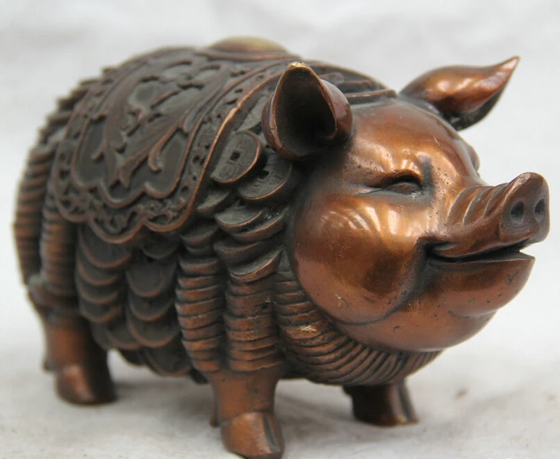 150610 S1445 7" China Chinese Bronze money wealth Zodiac Year Pig animal Statue Feng Shui discount 30% (C0324)
150610 S1445 7" China Chinese Bronze money wealth Zodiac Year Pig animal Statue Feng Shui discount 30% (C0324)
