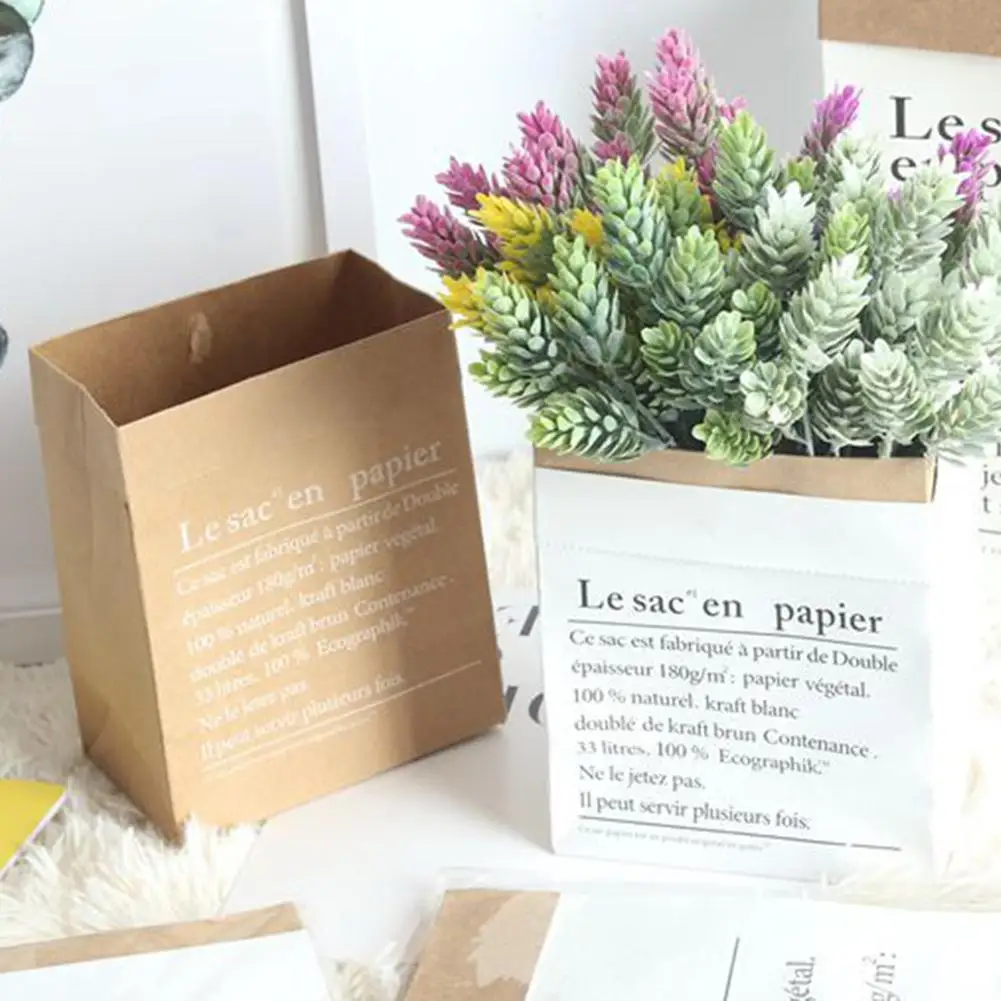 New Multifunction Reusable Plant Flower Pot Container Kraft Paper Storage Bag Decor Favor Open Top Gift Packing paper Treat gift
New Multifunction Reusable Plant Flower Pot Container Kraft Paper Storage Bag Decor Favor Open Top Gift Packing paper Treat gift
