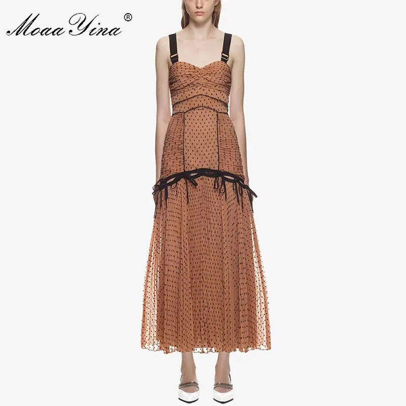 MoaaYina Sexy Party Backless Spaghetti Strap Ruched Dress Spring Summer New Chiffon Wave point dress
MoaaYina Sexy Party Backless Spaghetti Strap Ruched Dress Spring Summer New Chiffon Wave point dress