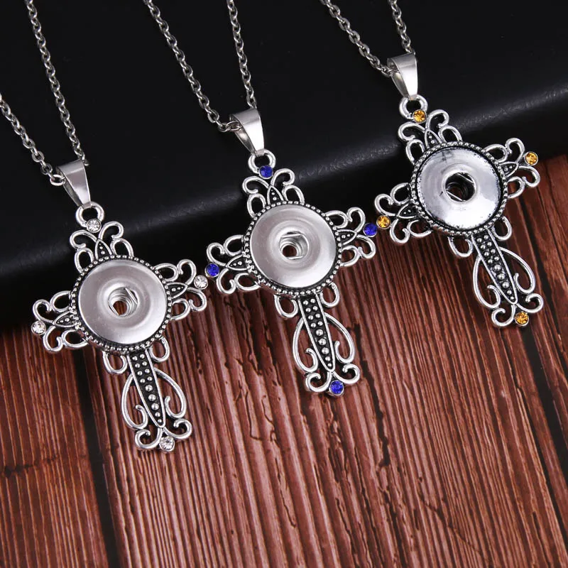 Vintage Snaps Jewelry Crystal Cross Snap Necklace Jesus Cross Necklaces with long Chain pendant necklace fit 18mm snap 3066
Vintage Snaps Jewelry Crystal Cross Snap Necklace Jesus Cross Necklaces with long Chain pendant necklace fit 18mm snap 3066