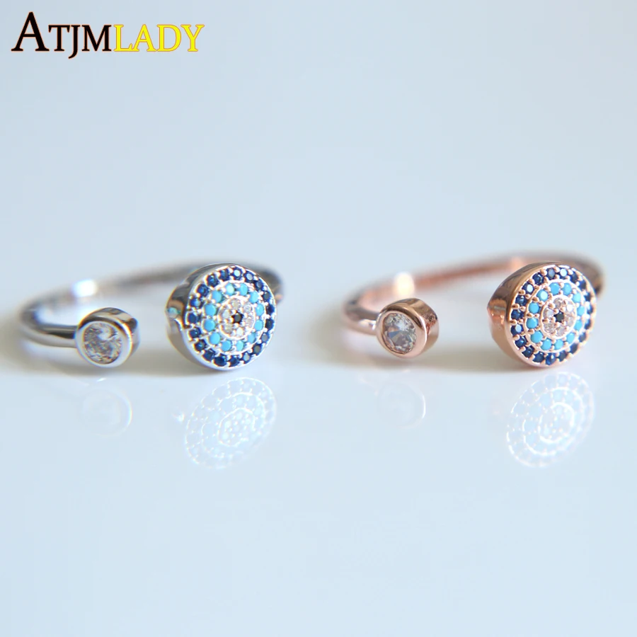 Top Quality Luxury 2018 silver rose gold color micro pave evil eye CZ open adjust sized fashion turkish jewelry women ring
Top Quality Luxury 2018 silver rose gold color micro pave evil eye CZ open adjust sized fashion turkish jewelry women ring