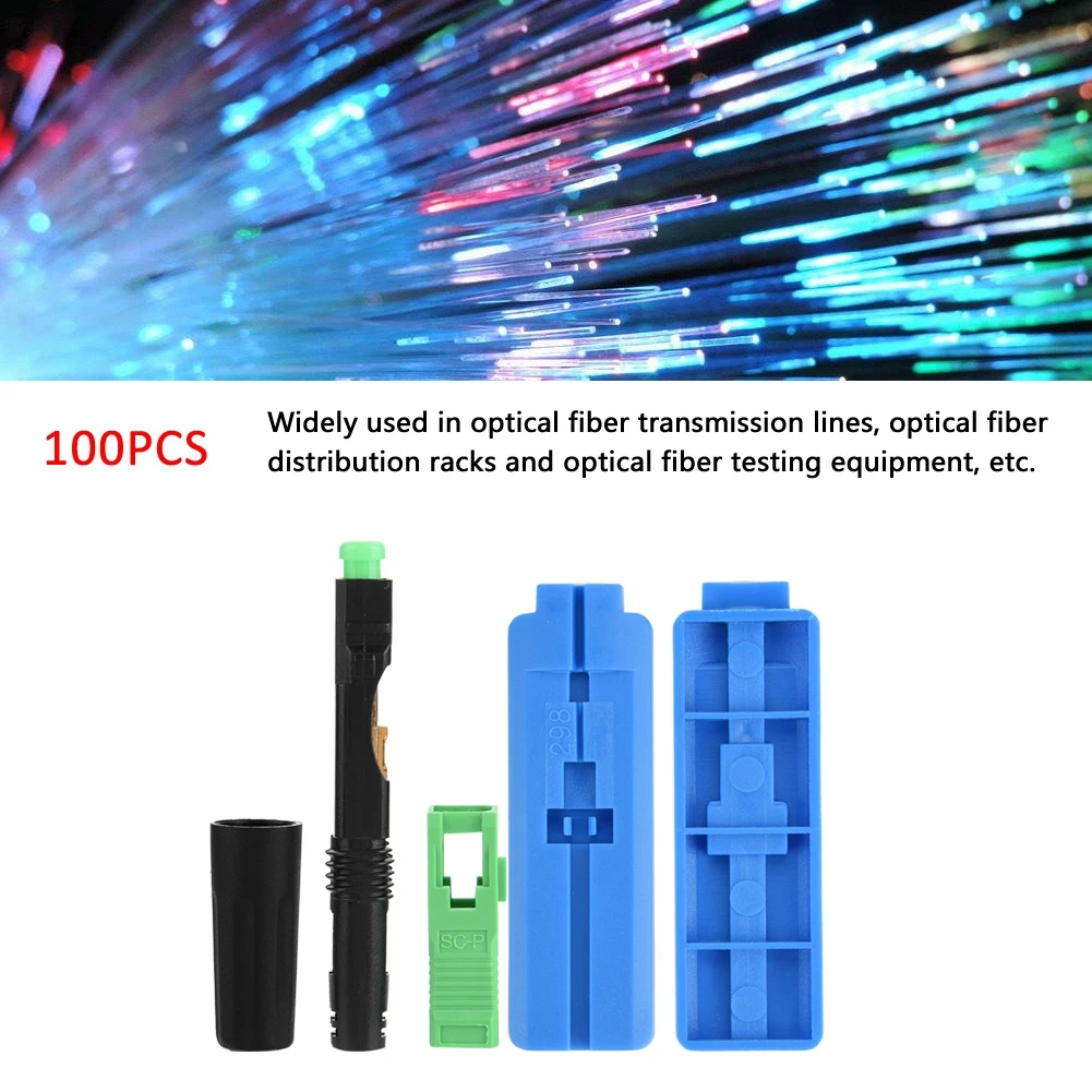 100Pcs/Lot SCAPC SC Fiber Connector Embedded Connecting Adapter Straight Plug Durable Optic Fiber Quick Connector
100Pcs/Lot SCAPC SC Fiber Connector Embedded Connecting Adapter Straight Plug Durable Optic Fiber Quick Connector