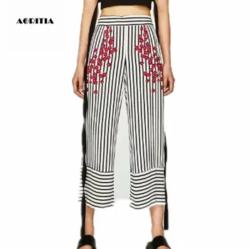 2019 Summer Women Bell Bottom Elastic Floral Print Calf-length Striped Pants Wide Leg Pants Pantalon Femme
2019 Summer Women Bell Bottom Elastic Floral Print Calf-length Striped Pants Wide Leg Pants Pantalon Femme