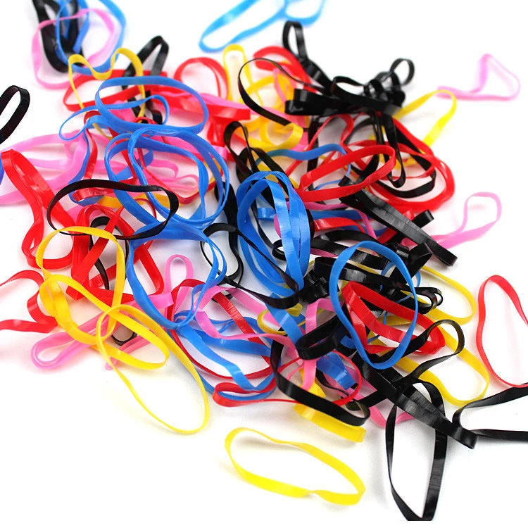 Stylish 500pcs High Quality Rubber Hairband Rope kids Ponytail Holder Elastic Hair Band Ties Braids For Girl Accessories |