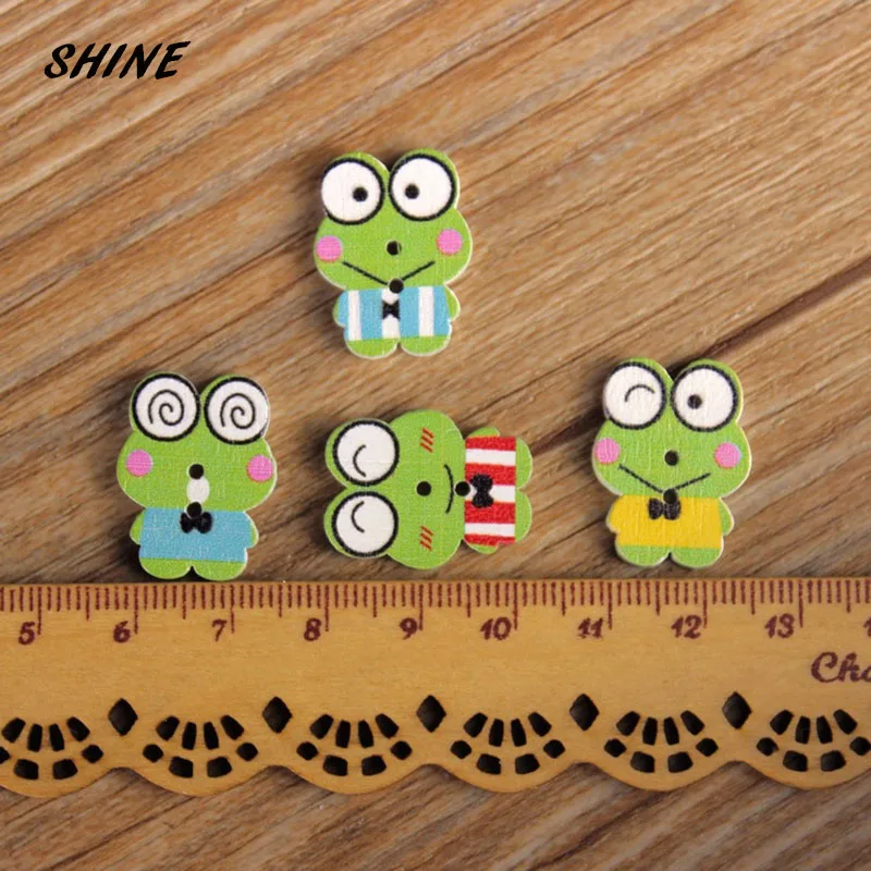 SHINE 30PCs Wooden Sewing Buttons Scrapbooking Frog Mixed Two Holes 21x16mm Costura Botones Decorate bottoni botoes
SHINE 30PCs Wooden Sewing Buttons Scrapbooking Frog Mixed Two Holes 21x16mm Costura Botones Decorate bottoni botoes