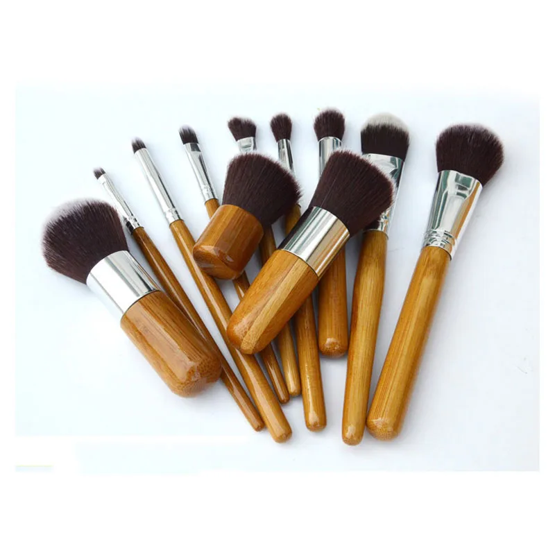 11PCS Combined Makeup Brush Set Bamboo handle Professional Beauty Cosmetics Makeup Tools Kit For Eyebrow Concealer Eye shadow
11PCS Combined Makeup Brush Set Bamboo handle Professional Beauty Cosmetics Makeup Tools Kit For Eyebrow Concealer Eye shadow