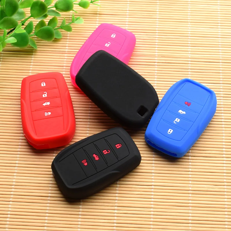 4 button Silicone key fob set cover holder protect for Toyota Corolla camry CROWN Rav4 Land Cruiser remote rubber protect shell
4 button Silicone key fob set cover holder protect for Toyota Corolla camry CROWN Rav4 Land Cruiser remote rubber protect shell