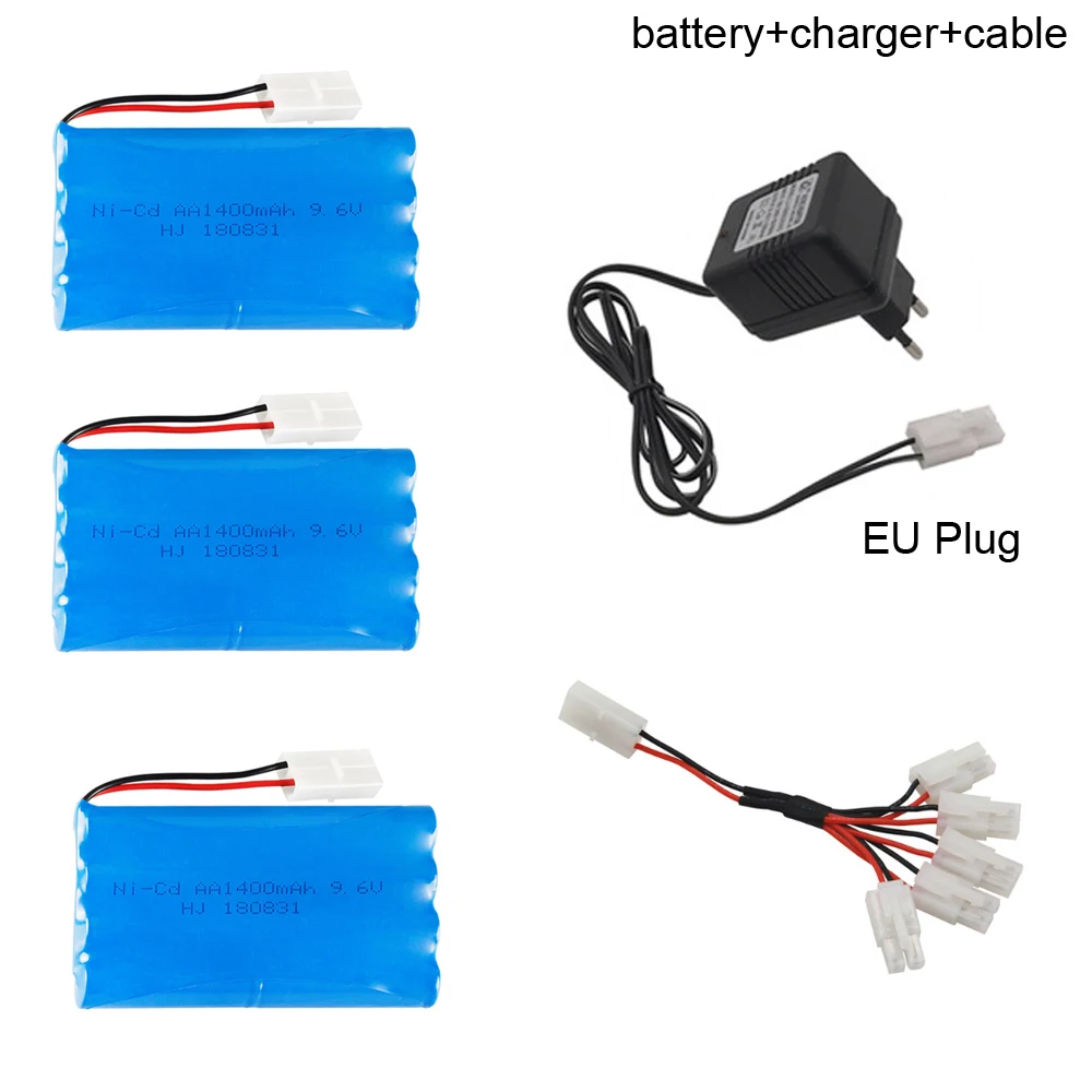 1400mAh 9.6V NI-CD Battery with Charger 5in1 cable set 9.6V NiCd Batteries Tamiya Plug For Remote Control Toys Electric toys car
1400mAh 9.6V NI-CD Battery with Charger 5in1 cable set 9.6V NiCd Batteries Tamiya Plug For Remote Control Toys Electric toys car