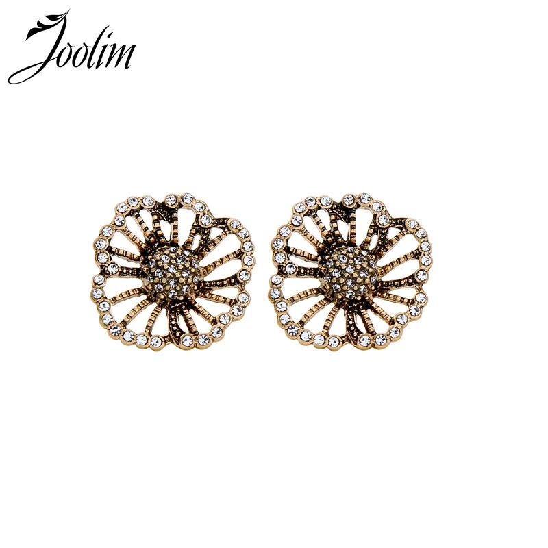 Joolim Luxury Small Cubic Zirconia Pave Flower Stud Earring Retro Earrings for Women
Joolim Luxury Small Cubic Zirconia Pave Flower Stud Earring Retro Earrings for Women