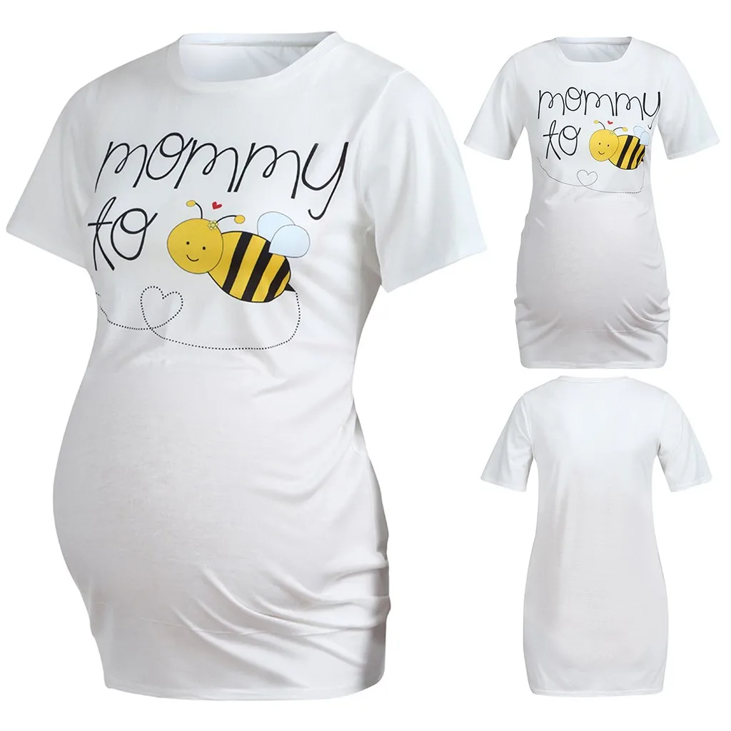 clothes for pregnant women Maternity Short Sleeve Cartoon Honeybee Tops T-shirt Pregnancy Clothes Dropshipping
clothes for pregnant women Maternity Short Sleeve Cartoon Honeybee Tops T-shirt Pregnancy Clothes Dropshipping