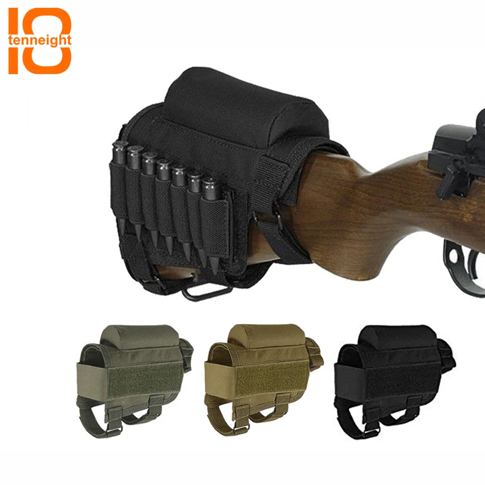 TENNEIGHT Tactical Cheek Rest with Carrier Carrying Case Tactical Rifle Buttstock Cheek Rest Pad Hunting Shooting bullet bag
TENNEIGHT Tactical Cheek Rest with Carrier Carrying Case Tactical Rifle Buttstock Cheek Rest Pad Hunting Shooting bullet bag