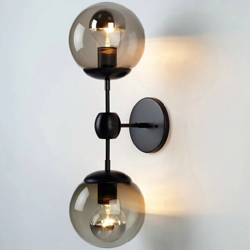 American European MODO LOFT LED industry wall light lamp modern up down E27 Glass bubble ball retro wall light lamp sconce LED
American European MODO LOFT LED industry wall light lamp modern up down E27 Glass bubble ball retro wall light lamp sconce LED