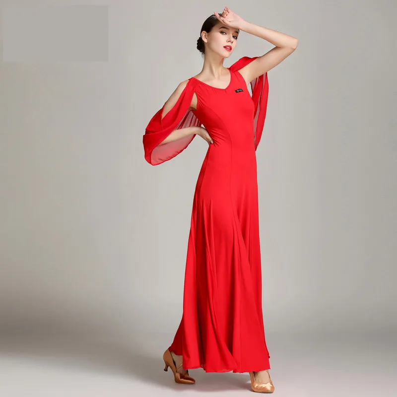 2018 New style Fashion lady ballroom Dance Dress red/black Performance Competition Dresses Woman Waltz Tango Dance Skirt
2018 New style Fashion lady ballroom Dance Dress red/black Performance Competition Dresses Woman Waltz Tango Dance Skirt