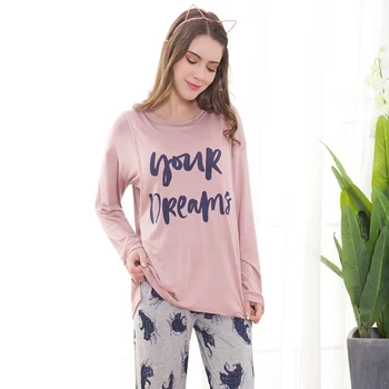 Women's Cartoon Print Pajamas Sets Loose Pregnant Woman Homewear 2020 Summer Autumn Long Sleeve T-Shirt Ladies Sleeping Suits
Women's Cartoon Print Pajamas Sets Loose Pregnant Woman Homewear 2020 Summer Autumn Long Sleeve T-Shirt Ladies Sleeping Suits