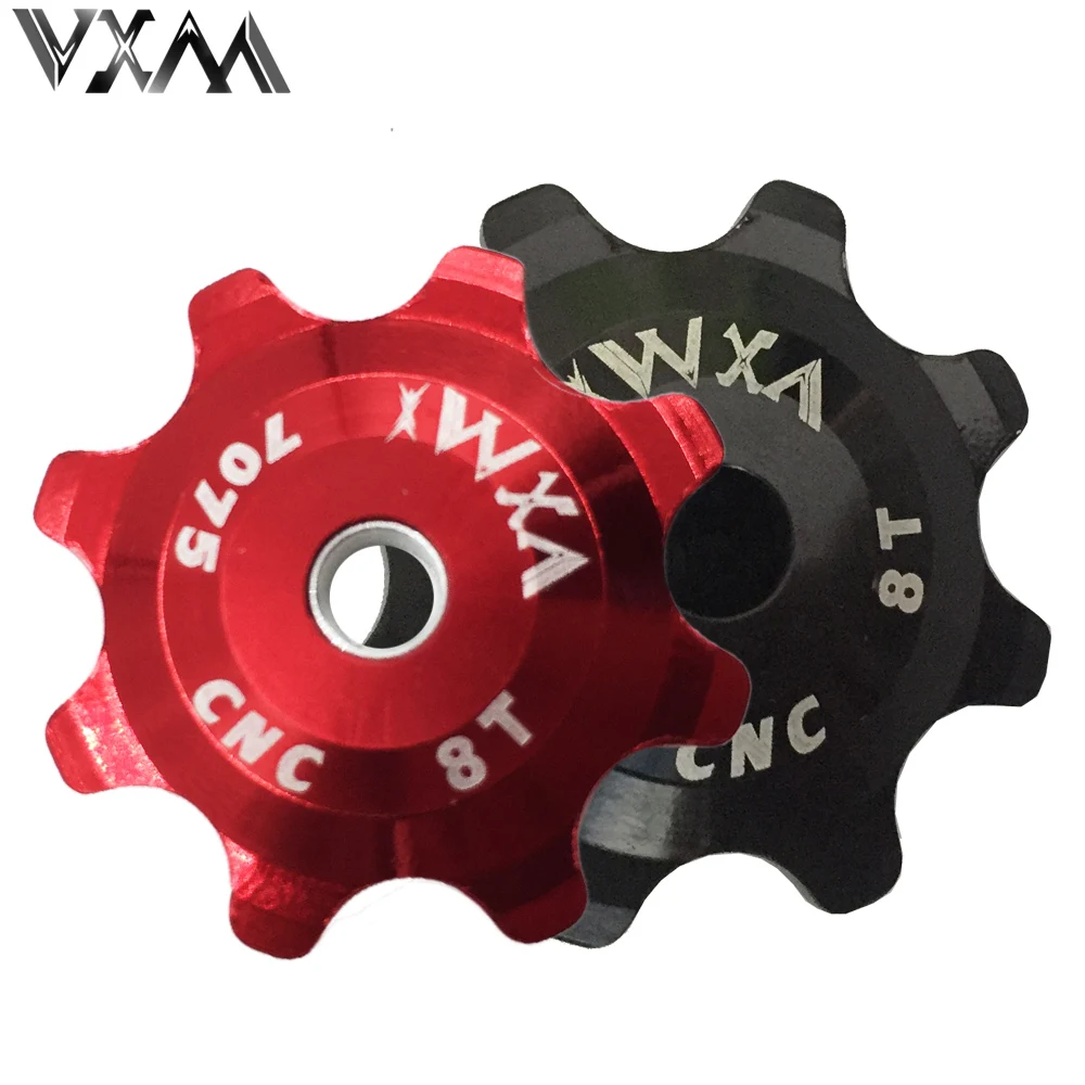 

VXM Bicycle Ceramics Jockey Wheel Rear Derailleur Pulley 8T 7075 Aluminum alloy MTB Cycling guide pulley bearing bicycle parts
