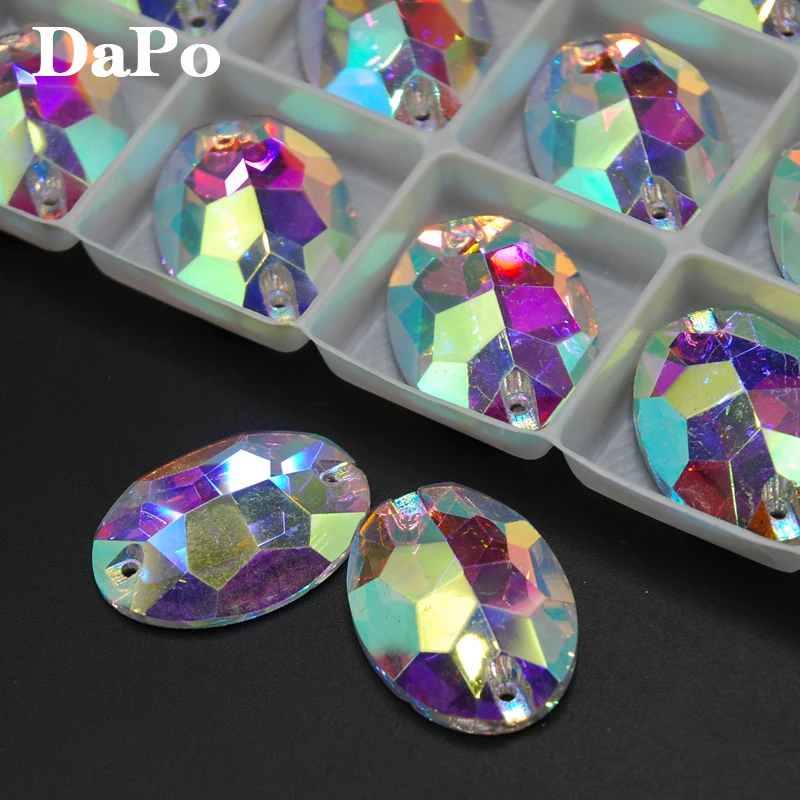 7x10,10x14,11x16,13x18,17x24mm Clear Crystal AB Color Oval Sew On Rhinestones Glass Crystal Flatback 2 Holes
7x10,10x14,11x16,13x18,17x24mm Clear Crystal AB Color Oval Sew On Rhinestones Glass Crystal Flatback 2 Holes