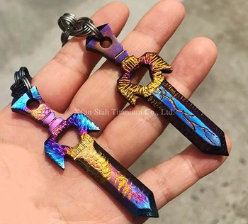 Titanium TC4 EDC Mini 70mm Long Sword Pendant / Plummet / Handmade Grains Beautiful Surface
Titanium TC4 EDC Mini 70mm Long Sword Pendant / Plummet / Handmade Grains Beautiful Surface
