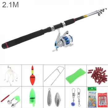3000 Series Spinning Reel Pole Set 2.1m Fishing Rod Reel Line Combo Full Kits with Carp Fishing Lures Fishing Float Hooks Beads
3000 Series Spinning Reel Pole Set 2.1m Fishing Rod Reel Line Combo Full Kits with Carp Fishing Lures Fishing Float Hooks Beads