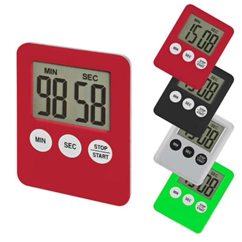 1Pcs Ultrathin Timer LCD Digital Screen Kitchen Timer Square Cooking Count Up Countdown Alarm Magnet Clock Temporizador
1Pcs Ultrathin Timer LCD Digital Screen Kitchen Timer Square Cooking Count Up Countdown Alarm Magnet Clock Temporizador