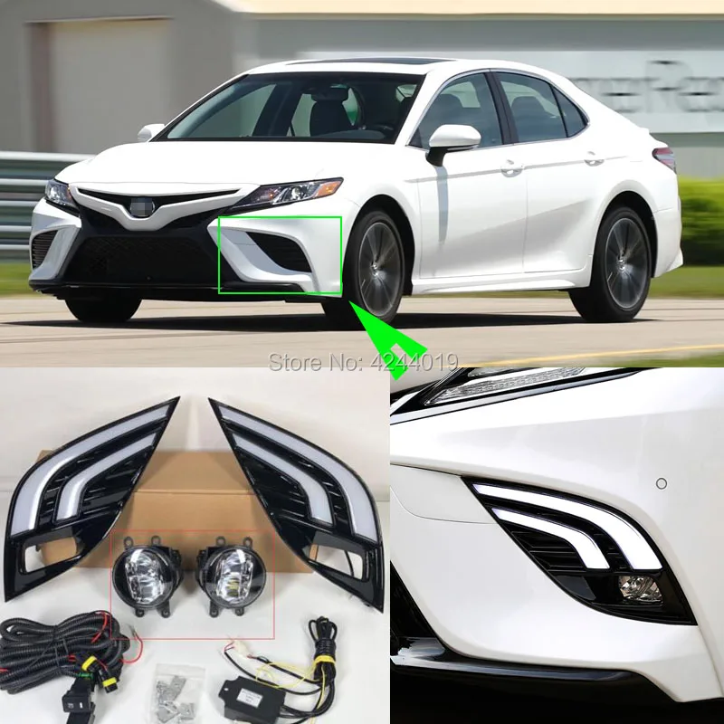 smRKE Car Light Fog Lights Daytime Running Lights LED Light Bar For Toyota Camry XSE SE 2018 2019
smRKE Car Light Fog Lights Daytime Running Lights LED Light Bar For Toyota Camry XSE SE 2018 2019