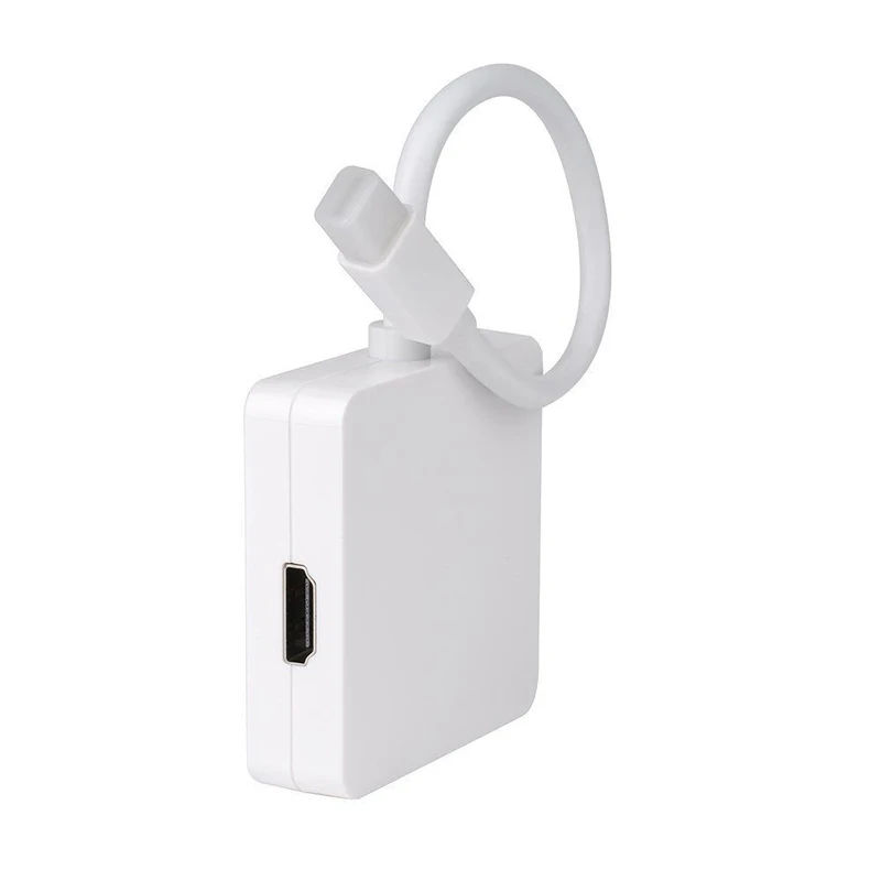 New Arrival 1pc 3 in 1 Mini DP to DVI VGA HDMI Adapter 1080p Professional Thunderbolt Display Port Cables for MacBook