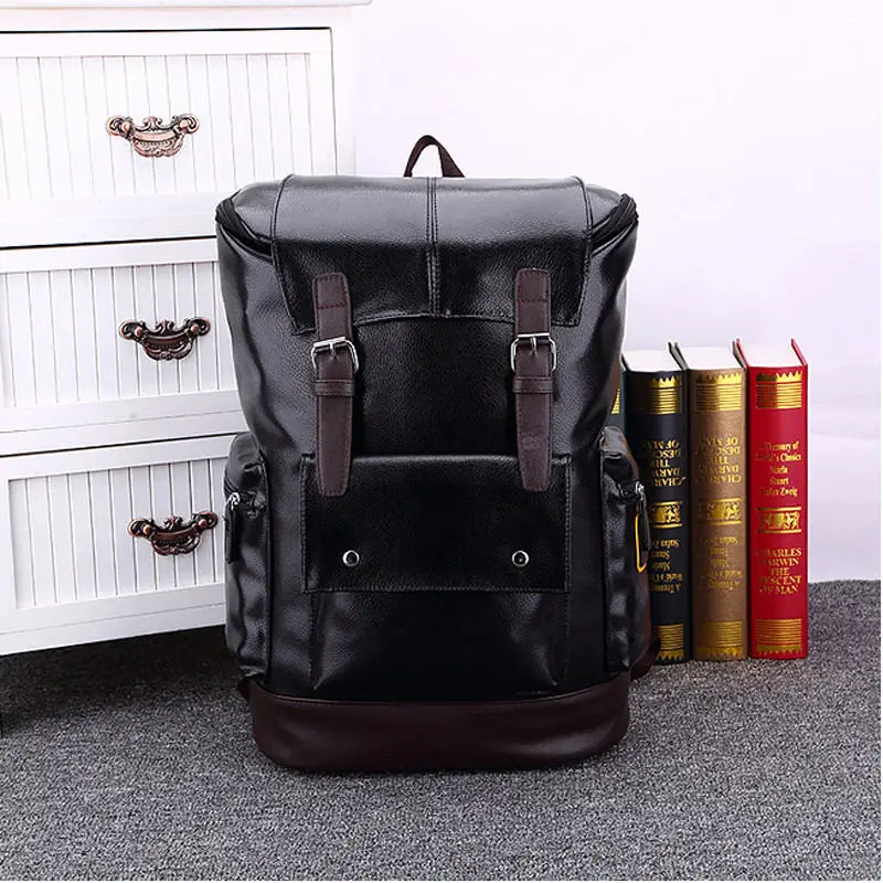 Black Leather Laptop Men's Backpack Waterproof Travel Bagpack Fashion Stundet bag Casual Business backpack men High Capacity
Black Leather Laptop Men's Backpack Waterproof Travel Bagpack Fashion Stundet bag Casual Business backpack men High Capacity