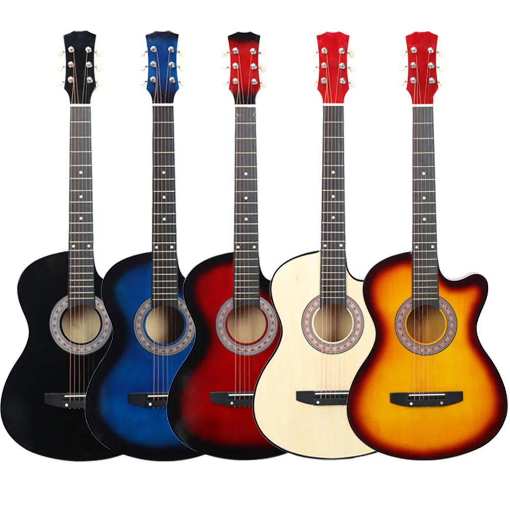 38 Inch Missing Angle Ballad Wood Guitar Beginner Practice Musical music Instrument tools Acoustic Guitar synthesizer WJ-JX7
38 Inch Missing Angle Ballad Wood Guitar Beginner Practice Musical music Instrument tools Acoustic Guitar synthesizer WJ-JX7