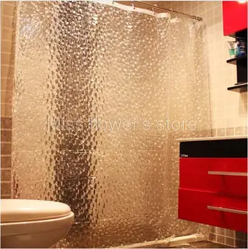 3D Water Cube Pattern Shower Curtain Bathroom Waterproof Mildewproof 100% EVA Fabric With 12 Hooks 180cm*180cm
3D Water Cube Pattern Shower Curtain Bathroom Waterproof Mildewproof 100% EVA Fabric With 12 Hooks 180cm*180cm