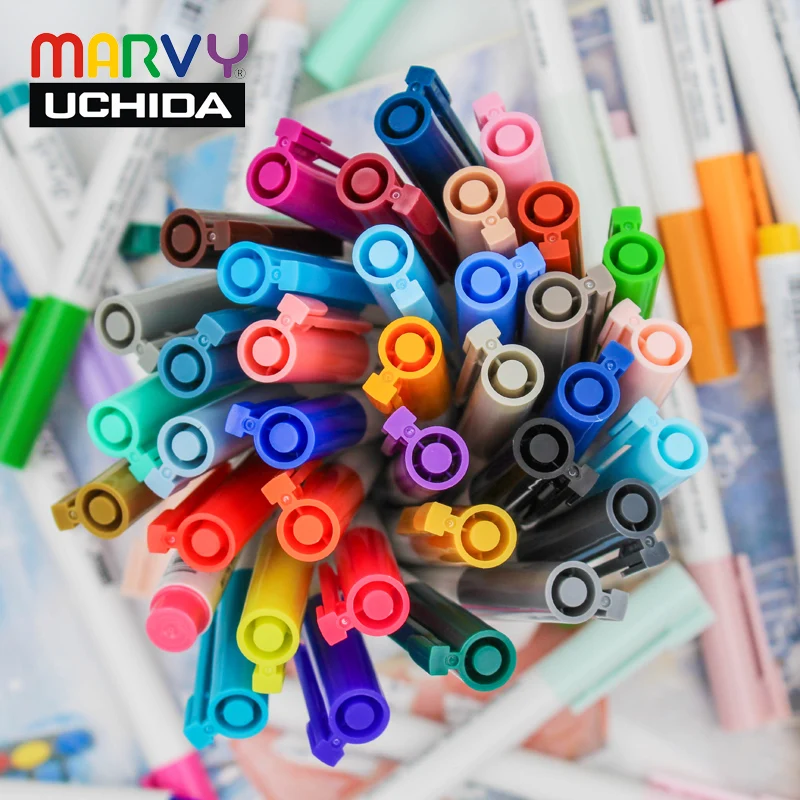 Маркеры Marvy 1100 акварельные кисти 5 шт./18 шт./36 шт. набор кистей мягкие ручки для