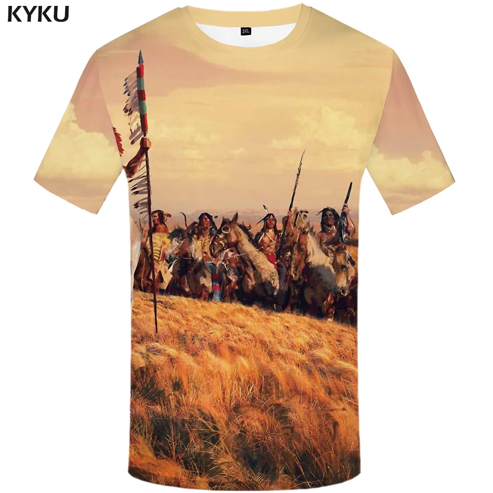 KYKU Indians Tshirt Men Character T Shirt 3d Sky Hip Hop Tee Funny T Shirts War Print T-shirt Anime Mens Clothing Summer Tops
KYKU Indians Tshirt Men Character T Shirt 3d Sky Hip Hop Tee Funny T Shirts War Print T-shirt Anime Mens Clothing Summer Tops