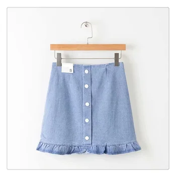 Xia Xin's Mu-ear Jean Skirt Female Student Short Skirt Fashionable Slim Korean Back Zipper A Half-length Skirt
Xia Xin's Mu-ear Jean Skirt Female Student Short Skirt Fashionable Slim Korean Back Zipper A Half-length Skirt