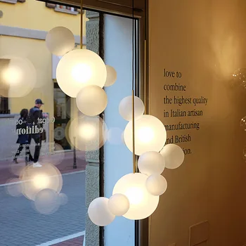 Glass Ball Bubble Chandelier Nordic Design Kitchen Dining room Restaurant Bedroom glass pendants for chandeliers Lamp Fixtures
Glass Ball Bubble Chandelier Nordic Design Kitchen Dining room Restaurant Bedroom glass pendants for chandeliers Lamp Fixtures