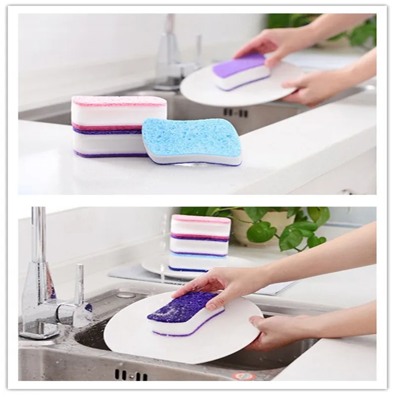 2Pcs 3 Color Sponge Kitchen Decontamination Scrub Clean Kitchen Clean Sponge Cloth Melamine Kitchen Cleaning Supplies 10*6*4cm
2Pcs 3 Color Sponge Kitchen Decontamination Scrub Clean Kitchen Clean Sponge Cloth Melamine Kitchen Cleaning Supplies 10*6*4cm
