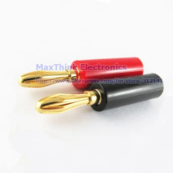 High quality 4mm Banana plug Male Gold Gilded Audio Connector ,Red + Black , 100pcs , Free shipping
High quality 4mm Banana plug Male Gold Gilded Audio Connector ,Red + Black , 100pcs , Free shipping