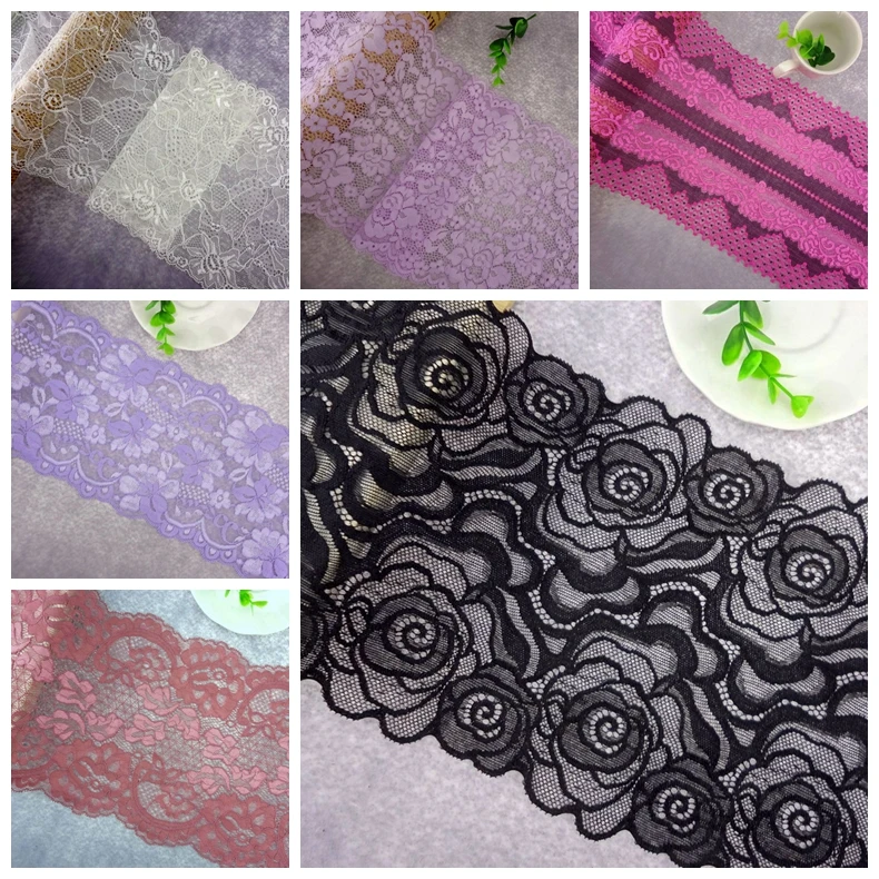 #117 MixedLot Lace 10yards/lot Around 20CM Wide Assorted Colors Stretch Elastic Lace Edge Trim Sewing Handmade Wholesale
#117 MixedLot Lace 10yards/lot Around 20CM Wide Assorted Colors Stretch Elastic Lace Edge Trim Sewing Handmade Wholesale