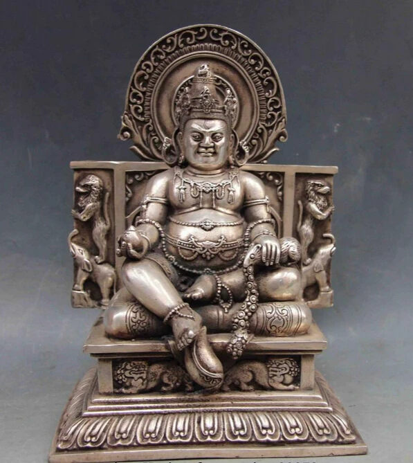 bi001459 10 White copper Bronze Painted Yellow Jambhala Tibet God of wealth Buddha Statue
bi001459 10 White copper Bronze Painted Yellow Jambhala Tibet God of wealth Buddha Statue