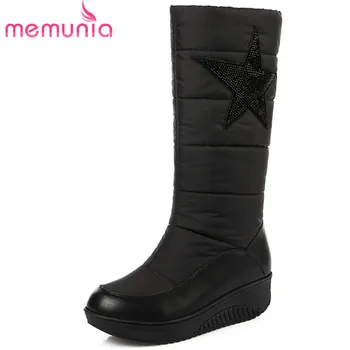 MEMUNIA Genuine leather + down mid calf boots top quality women shoes fashion boots in winter snow boots rhinestone platform
MEMUNIA Genuine leather + down mid calf boots top quality women shoes fashion boots in winter snow boots rhinestone platform